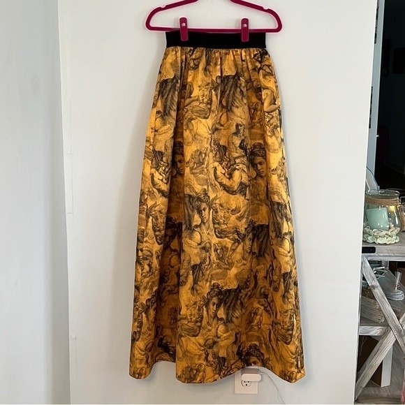 Alice + Olivia “Tina” angelo collage cherub Angel print ballgown skirt 2 NWT - Picture 3 of 5